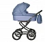Коляска Indigo Barbara Classic 2 в 1 всесезонная, синяя 